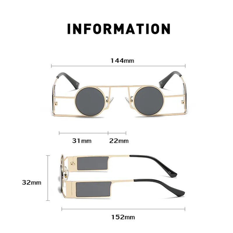 Round Retro Fez Sunglasses