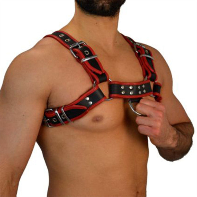 Black & Red Bulldog Harness