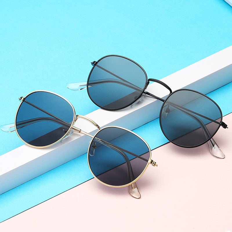 Unisex Round Vintage Sunglasses