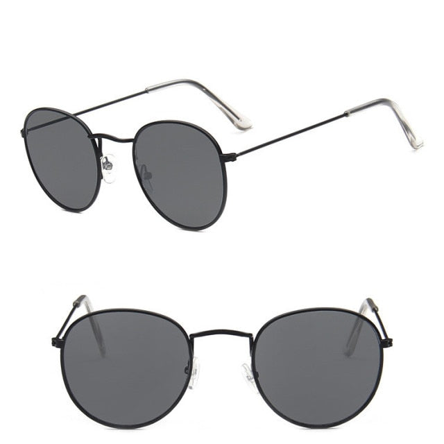 Unisex Round Vintage Sunglasses