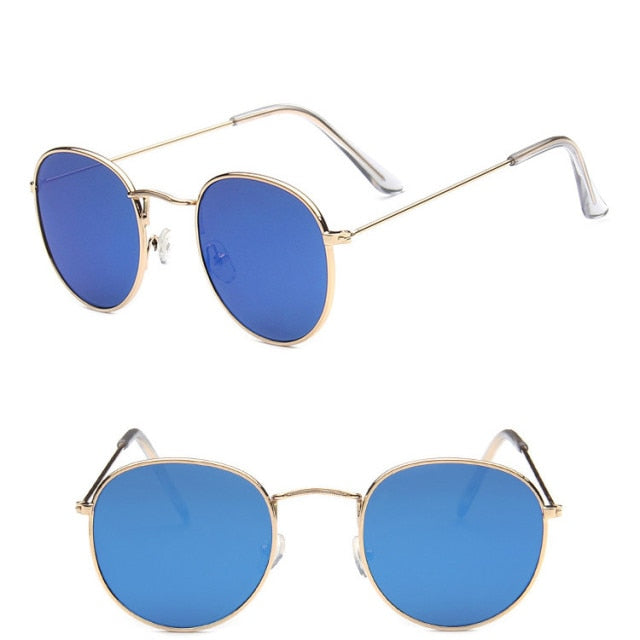 Unisex Round Vintage Sunglasses