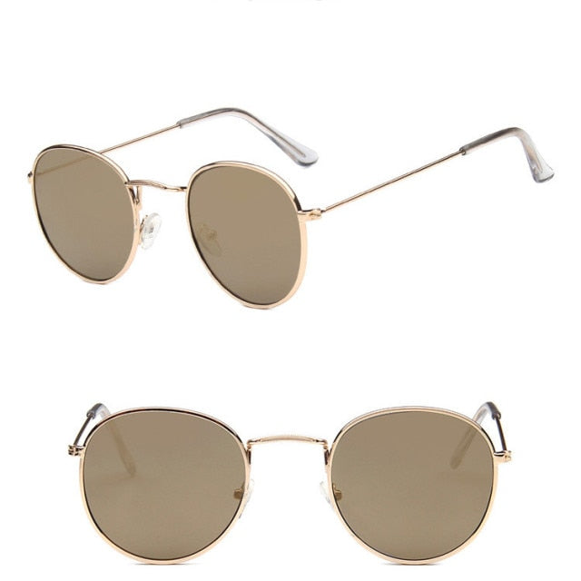 Unisex Round Vintage Sunglasses