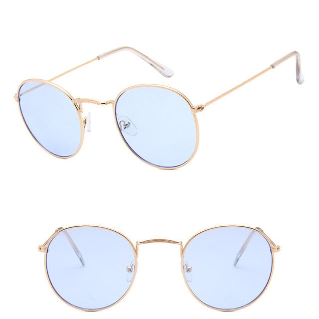 Unisex Round Vintage Sunglasses