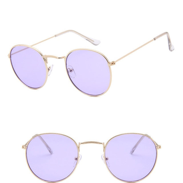 Unisex Round Vintage Sunglasses