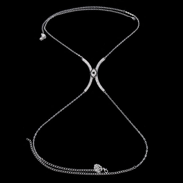 Silver Eye Chest Chain
