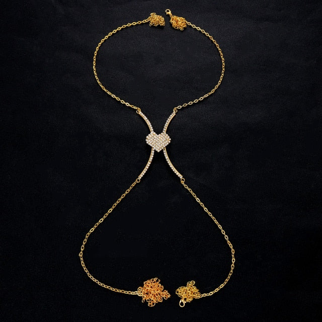 Love Heart Chest Chain