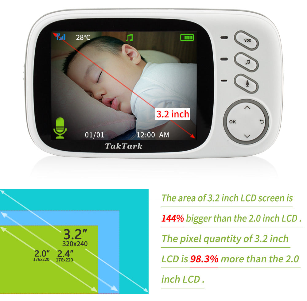 Bowie Baby 3.2 inch Wireless Baby Monitor