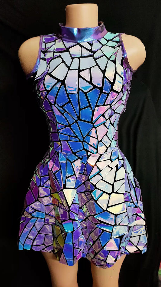 Holographic Purple/Blue Dress