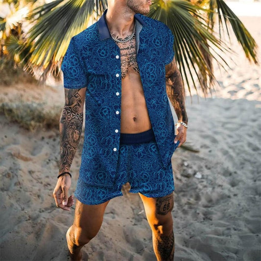 Shirt & Short Set - Deep Blue
