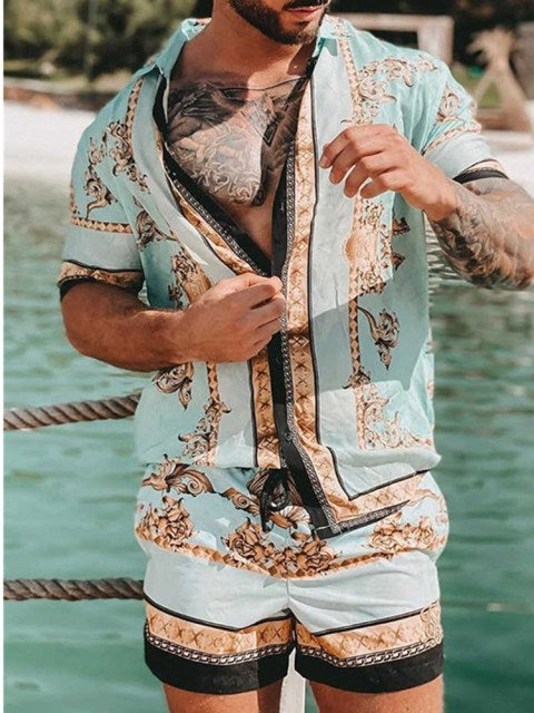 Shirt & Short Set - Teal