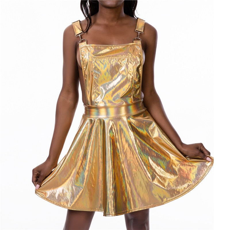 Overall A-Line Dress