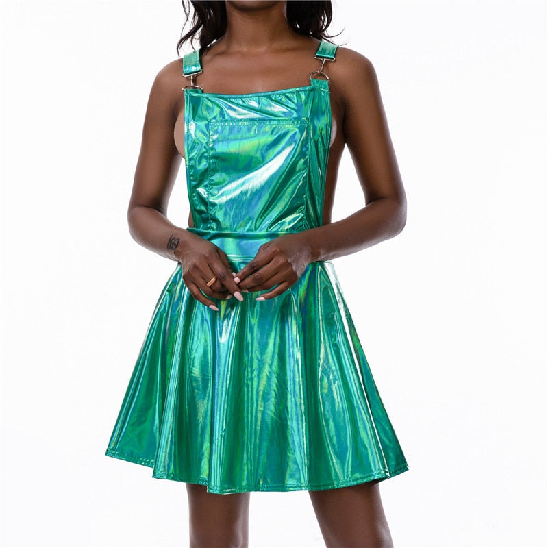 Overall A-Line Dress