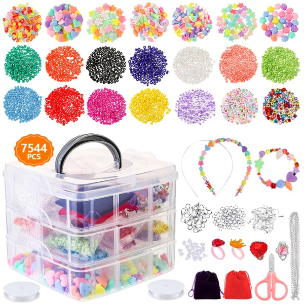7100 Pcs Multicolor Flat Clay Beads Charm Beads and Letter Beads for  Jewelry Making in A