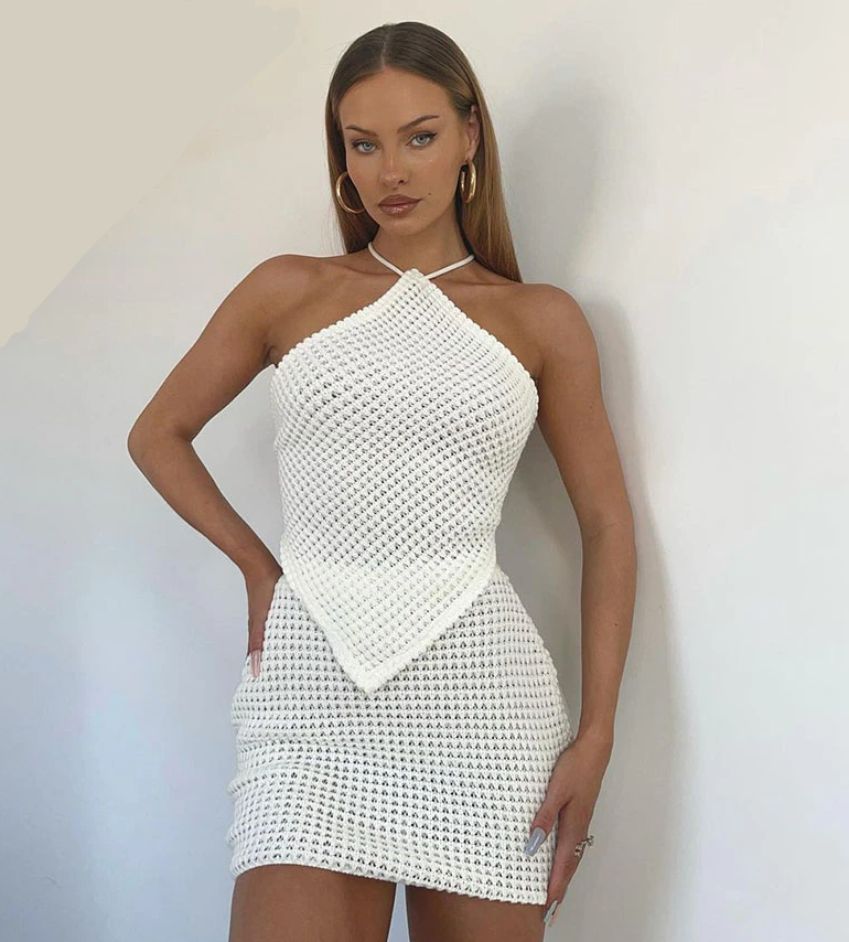 Diamond Top & Skirt Set