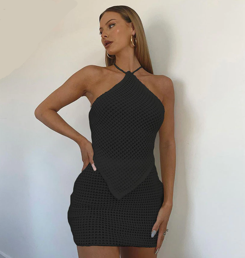 Diamond Top & Skirt Set